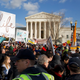 Anti-choice activists during the March for Life.